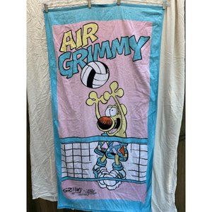 Vintage JAY FRANCO AIR GRIMMY Mike Peters Grimm BEACH TOWEL 31" x 57"